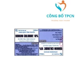 Sodium Chloride 10% 100ml Mekophar - Thuốc bổ sung sodium chloride